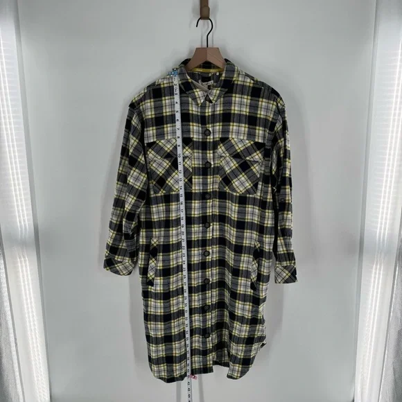 New! Barbour Lunan Plaid Button Down Dress Size US 10 - Picture 10 of 11